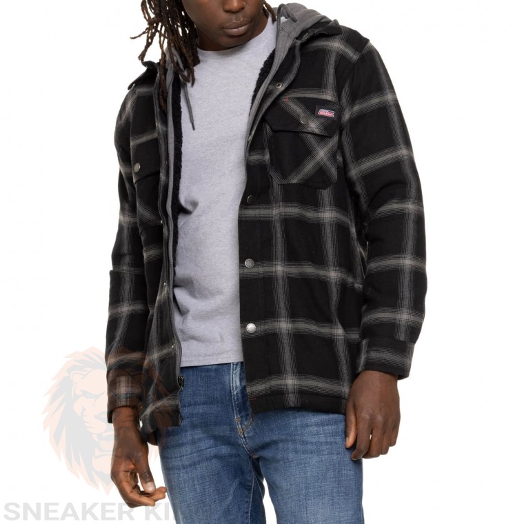 Сорочка куртка Dickies Sherpa Lined Flannel Hooded Shirt NJS301K1P